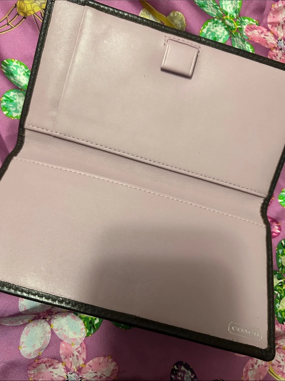 Coach Brown Signature Canvas Continental Wallet